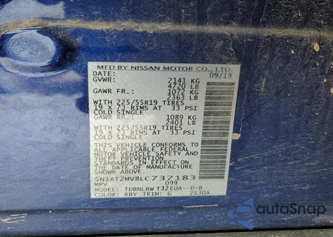 2020 Nissan Rogue S z USA, uszkodzony, nr VIN 5N1AT2MV8LC737183